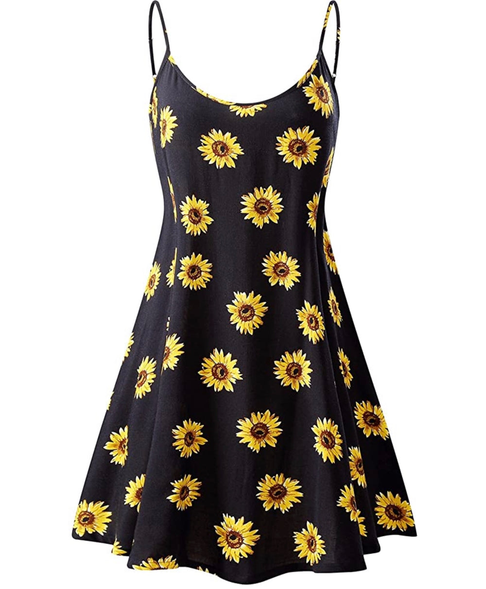 Sunflower Sundress (Black)