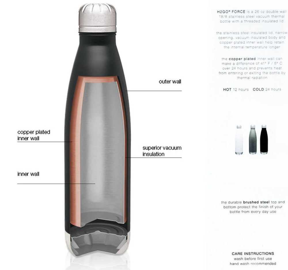 Today is the Day - Insulated water bottle