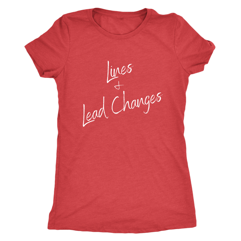 Lines and Lead Changes Women's Tee